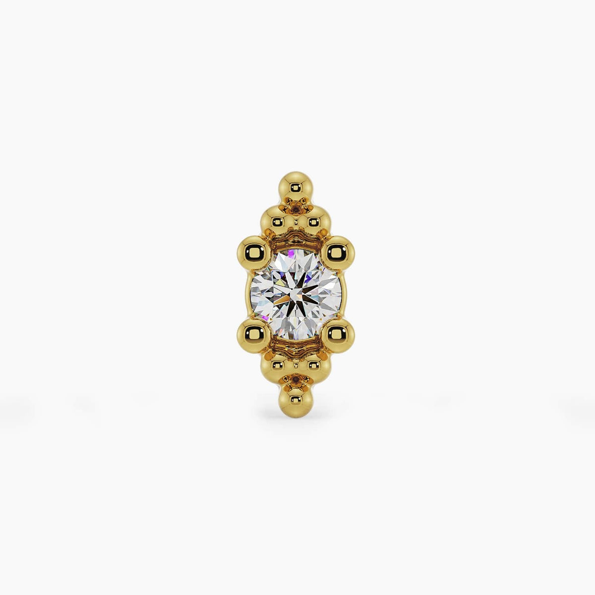 Celestial Nose Stud Allure - Bali Blossom Diamond