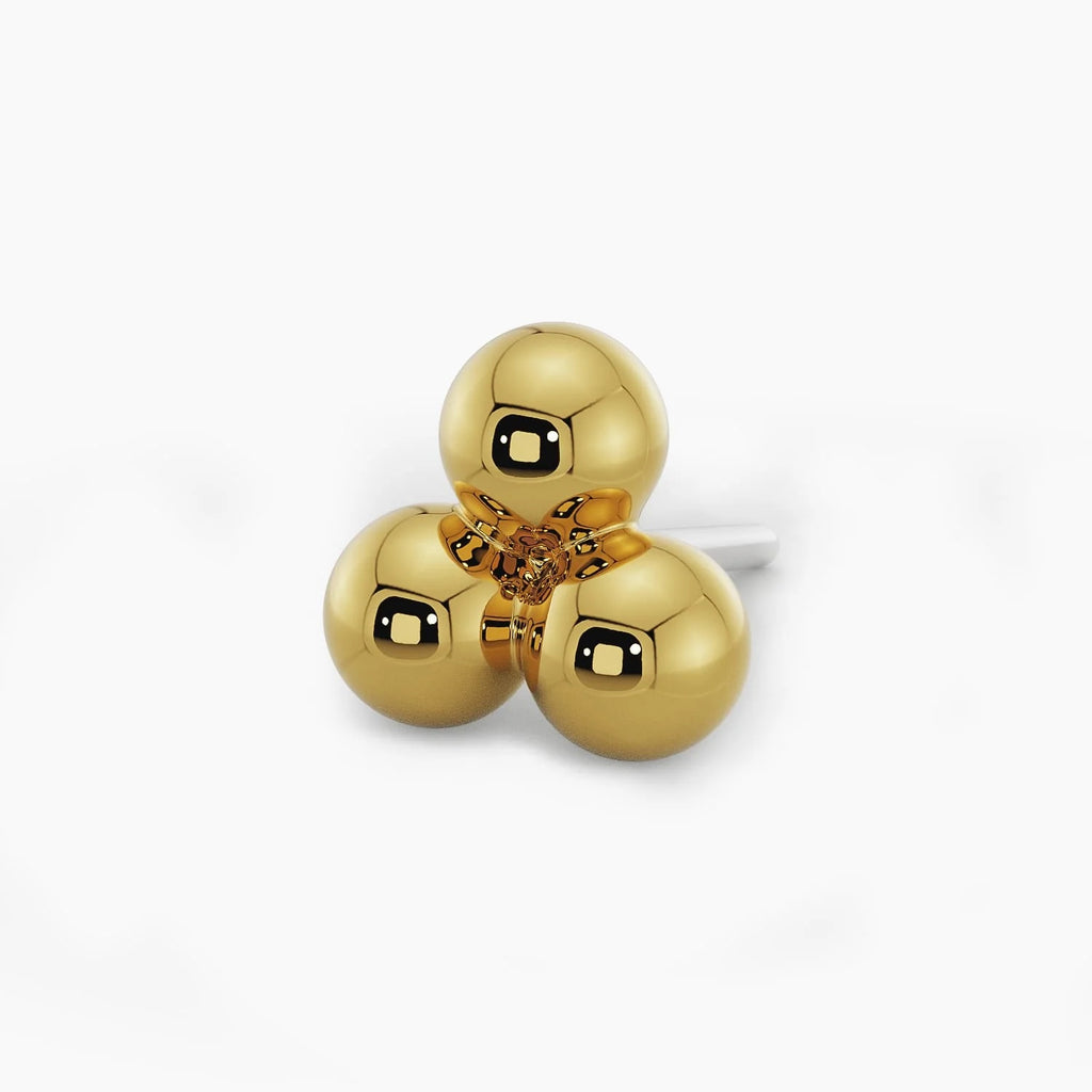 Ethereal Nose Stud Legacy - Trinity Bead Cluster