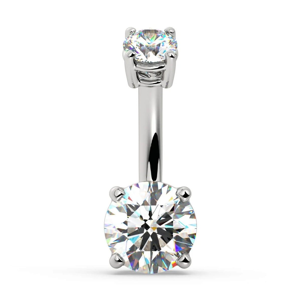 Ethereal Navel Piercing Elegance - CTW GIA Diamond