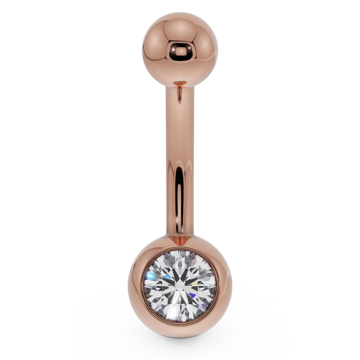 Serene Navel Piercing Allure - Diamond Solitaire Navel