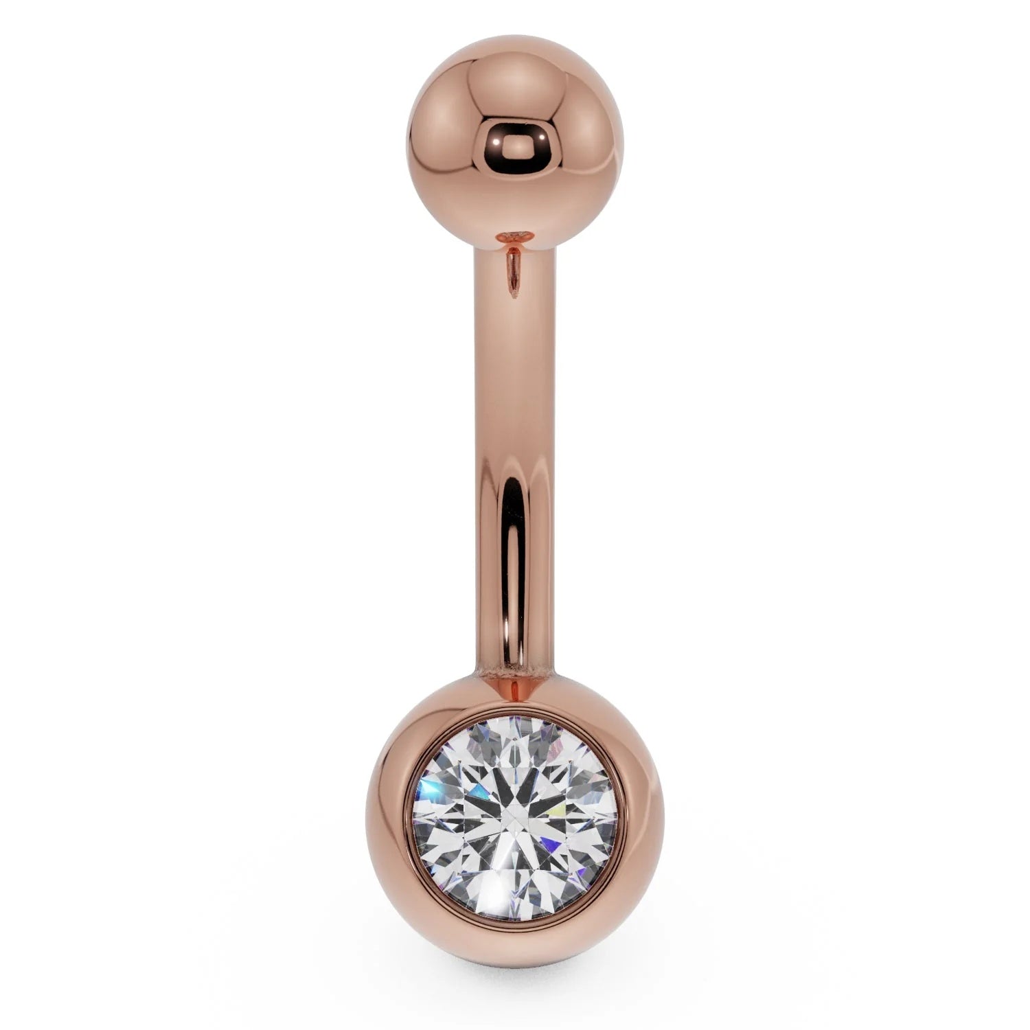 Serene Navel Piercing Allure - Diamond Solitaire Navel