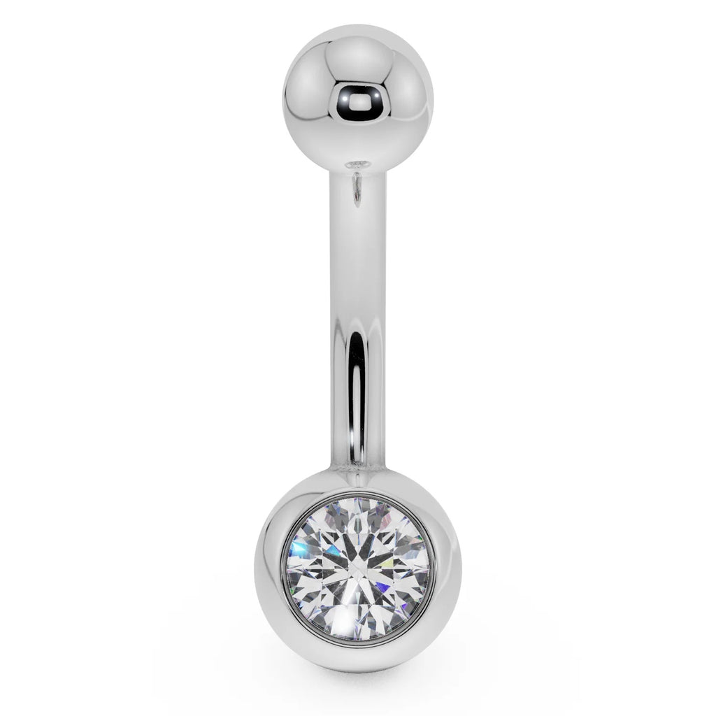Serene Navel Piercing Allure - Diamond Solitaire Navel