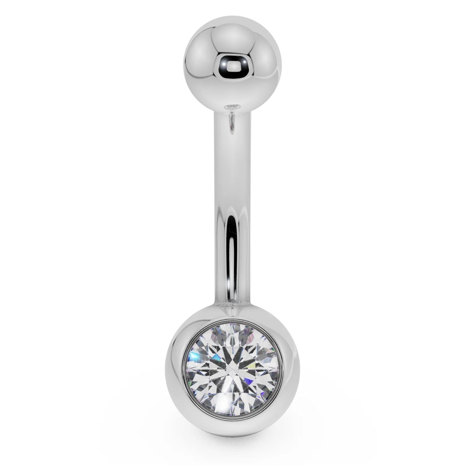 Serene Navel Piercing Allure - Diamond Solitaire Navel