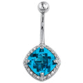 Sovereign Navel Piercing Heirloom - Swiss Blue Topaz