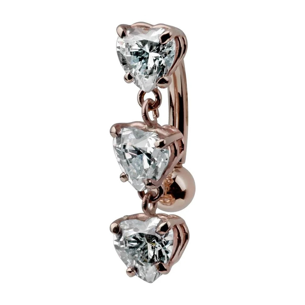 Celestial Navel Piercing Legacy - Trinity Heart Cubic