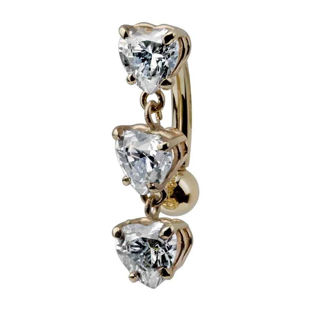 Celestial Navel Piercing Legacy - Trinity Heart Cubic