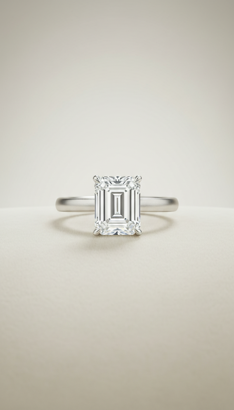 Emerald Cut Diamond Ring